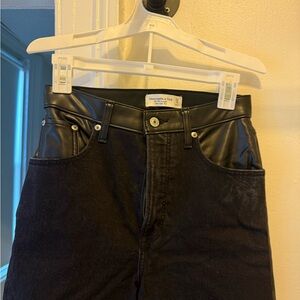 Abercrombie & Fitch High Rise Black Jeans